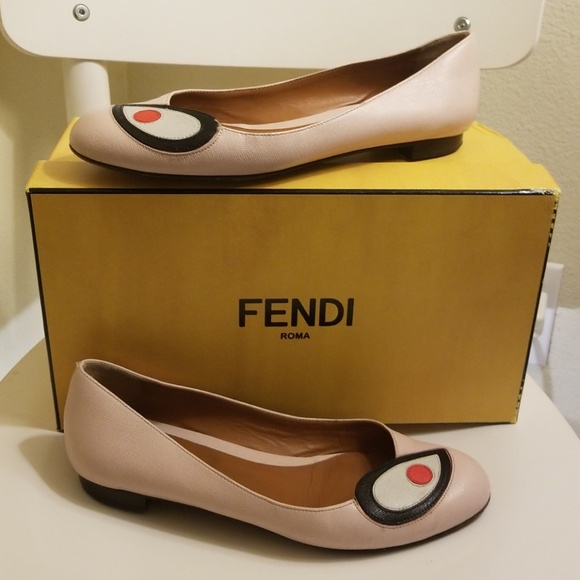 fendi monster flats
